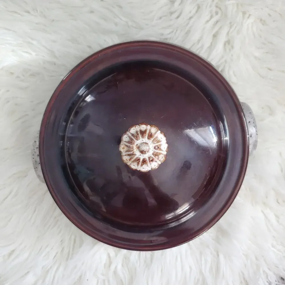 Nasco Bean Pot Old Hickory Drip Glaze Ovenware